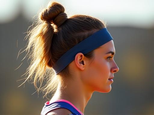 Secure athletic updo for active runners