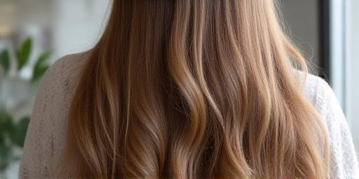 Natural looking hair extensions with volume