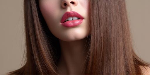 Smooth frizz-free hair after keratin treatment