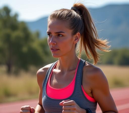 Durable ponytail hairstyle for marathon running