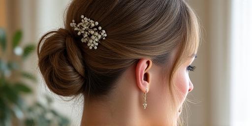 Elegant updo for wedding or special event